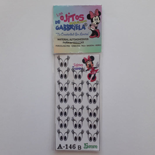 Ojitos adhesivos Gaby pequeños A146B 5mm