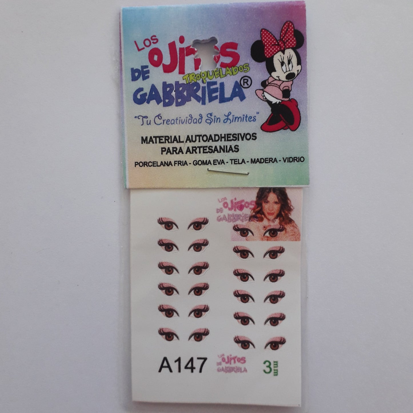 Ojitos adhesivos Gaby pequeños A147 3mm