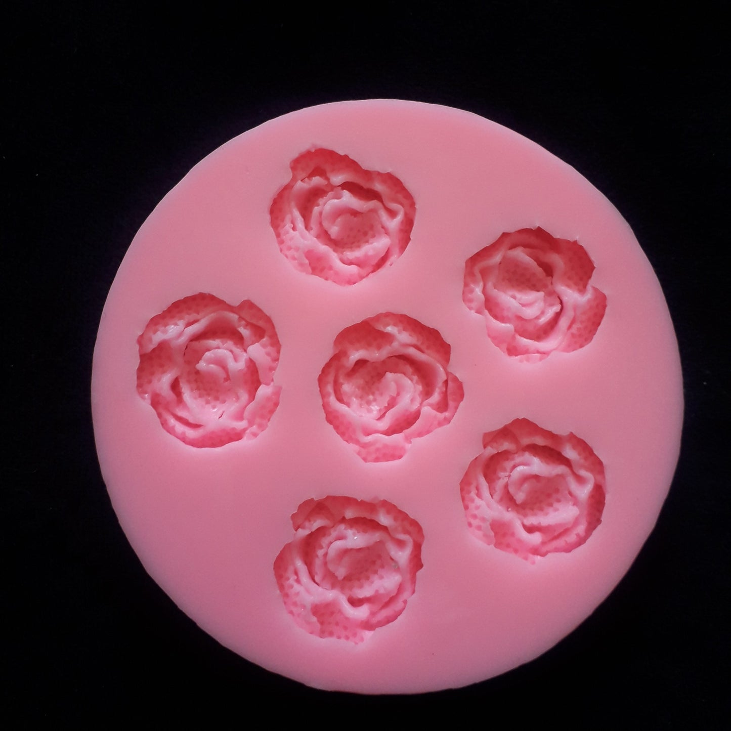 MOLDE SILICONA ROSAS x 6