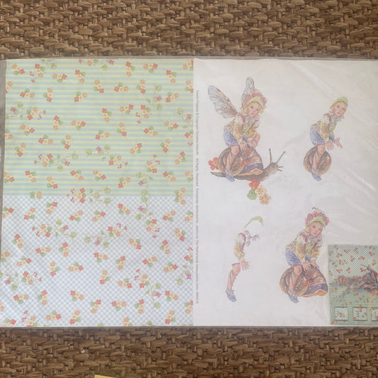 LAMINAS PARA DECOUPAGE   TRIDIMENSIONAL NIÑAS 21 x 30 cm