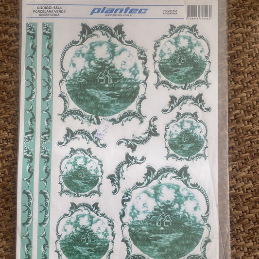 LAMINAS PARA DECOUPAGE   21x29 PAISAJE PORCELANA CHINA