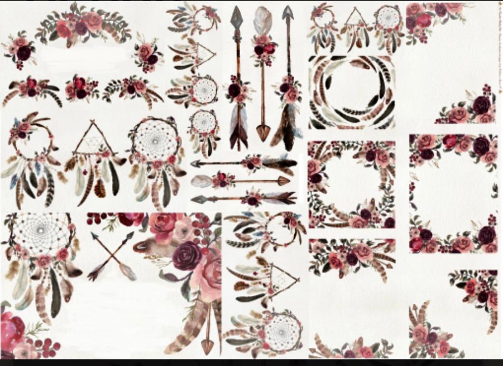 PAPEL DE SEDA 50 x 70  ARGENTINAS BOHO 1