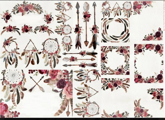 PAPEL DE SEDA 50 x 70  ARGENTINAS BOHO 1