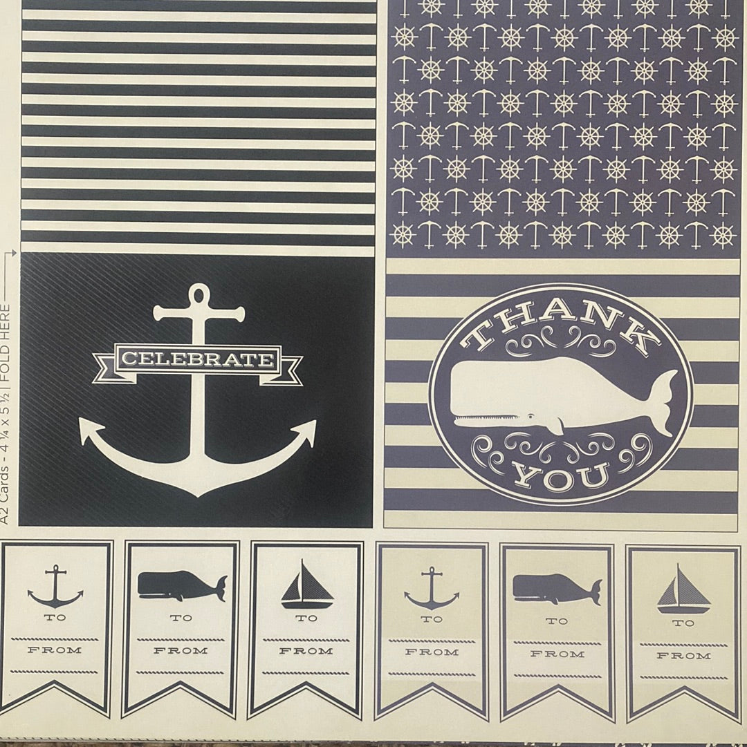 LAMINA DECOSCRAPP-DECOUPAGE 30 x30 -VARIAS CON APLICACIONES MARINAS