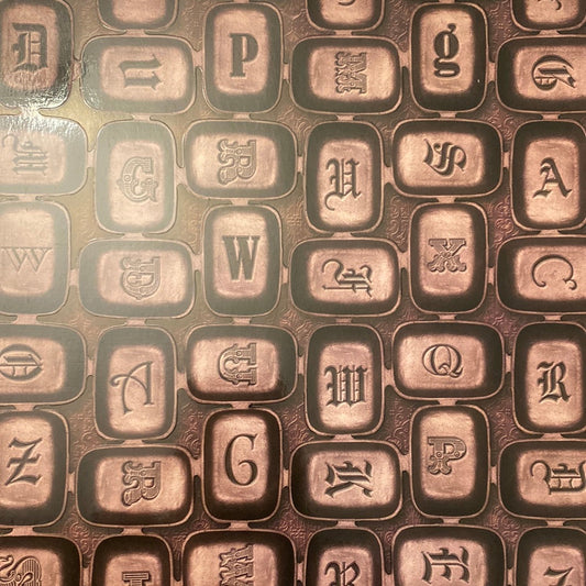 LAMINA DECOSCRAPP-DECOUPAGE 30 x30 - INDUSTRIAL CON BRILLO