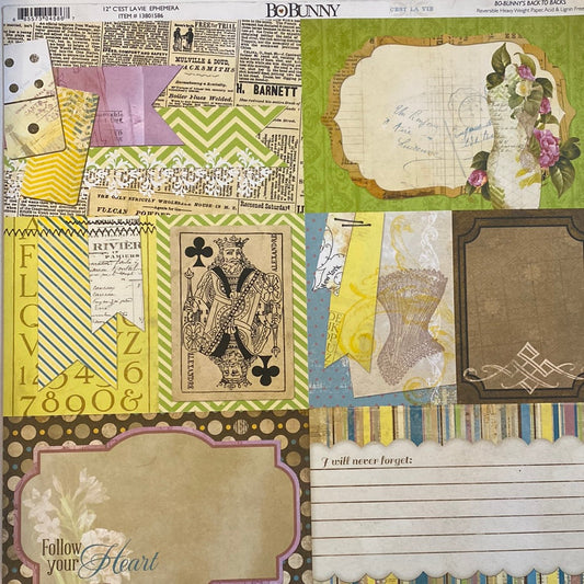 LAMINA- DECOSCRAPP-DECOUPAGE 30 x30 DOBLE CARA mixmedia postal carta
