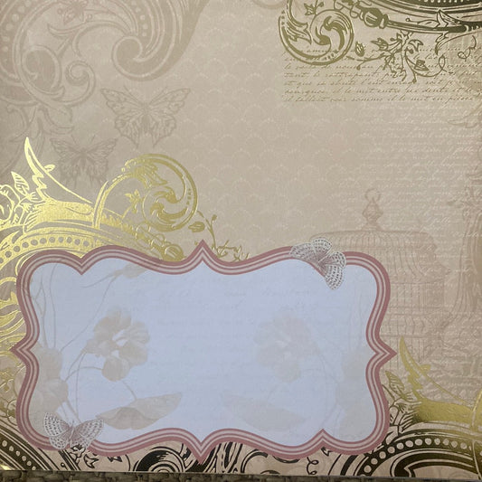 LAMINA DECOSCRAPP-DECOUPAGE 30 x30 -VARIAS CON APLICACIONES GLITER