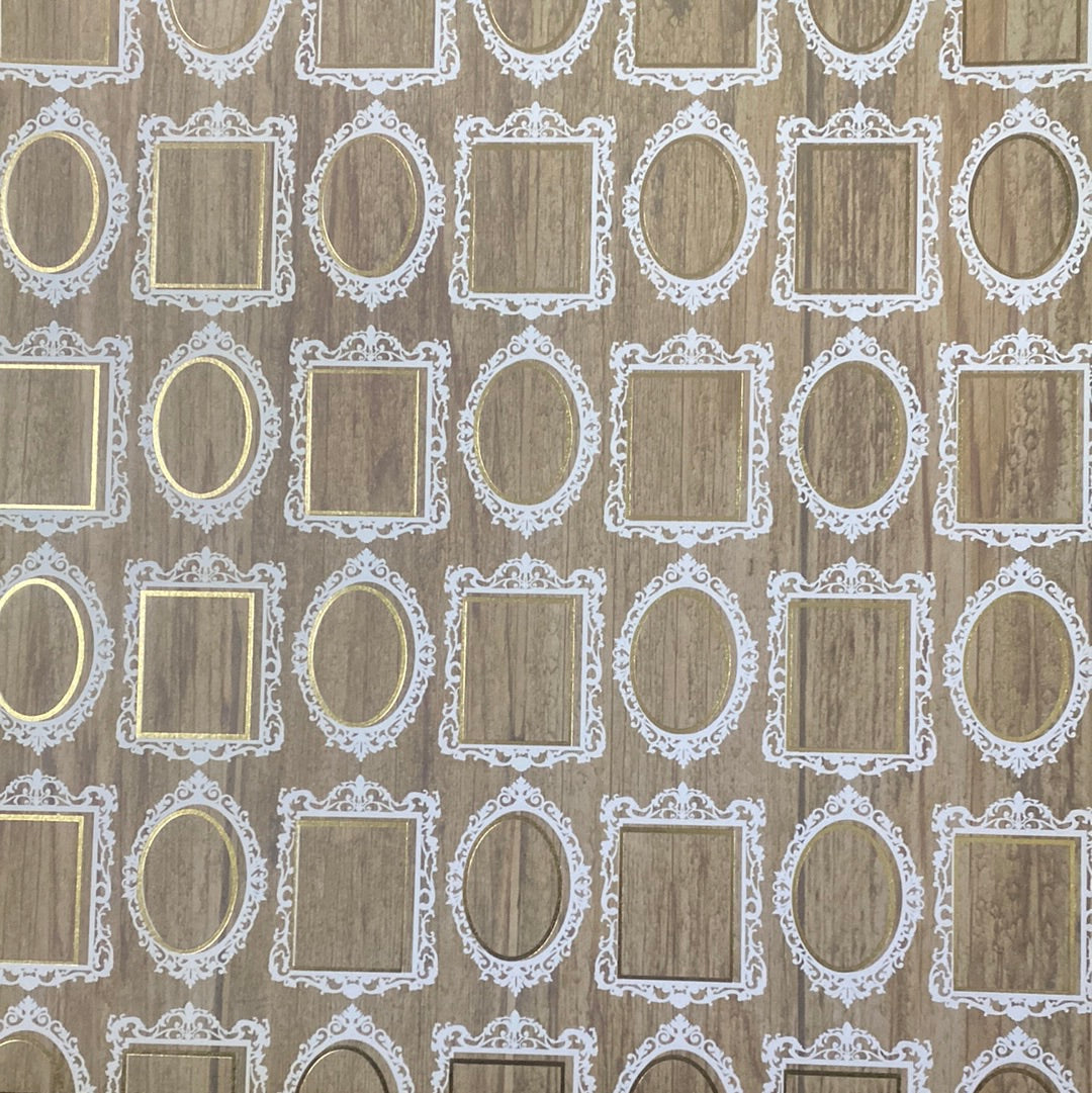LAMINA DECOSCRAPP-DECOUPAGE 30 x30 -VARIAS CON APLICACIONES GLITER