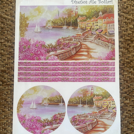 LAMINAS PARA DECOUPAGE   21x29 PAISAJE