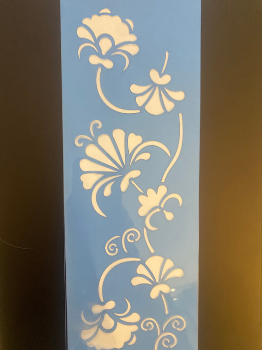 STENCIL 10X30  Flores OPA 1078