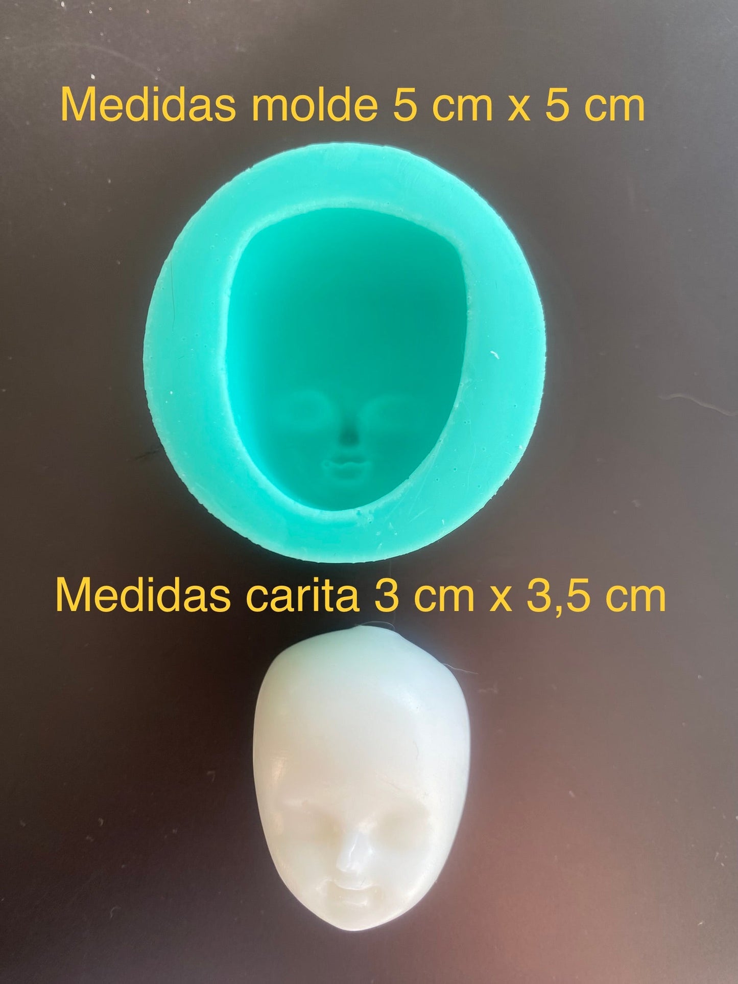 MOLDE SILICONA CARITA NÚMERO 7