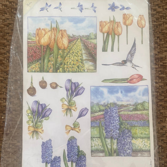 LAMINAS PARA DECOUPAGE   TRIDIMENSIONAL NIÑAS 21 x 30 cm