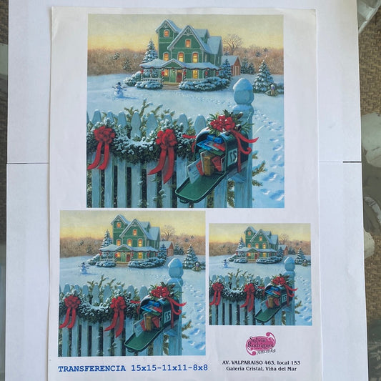 LAMINAS PARA TRANSFERENCIA (20x25) NAVIDAD