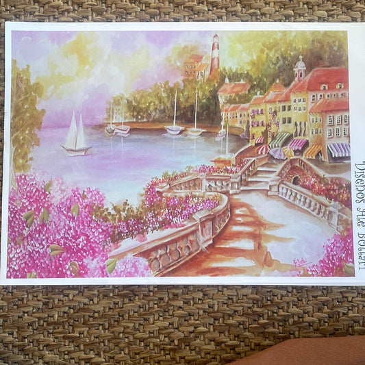 LAMINAS PARA DECOUPAGE   21x29 PAISAJE