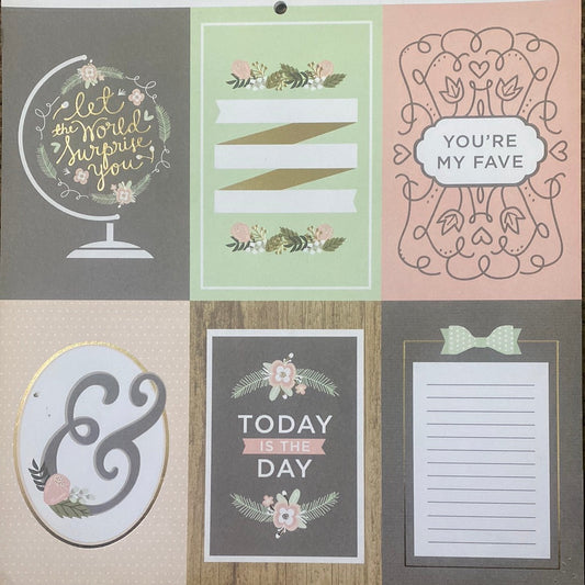 LAMINA DECOSCRAPP-DECOUPAGE 30 x30 -VARIAS CON APLICACIONES GLITER