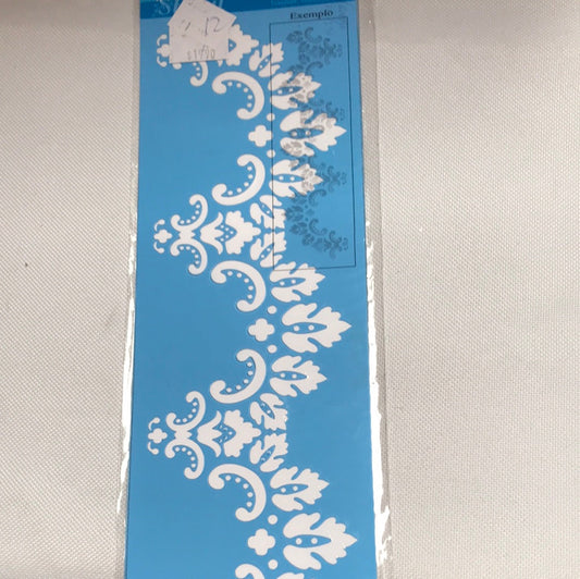 STENCIL LITOARTE 29x8.4 ENCAJE BORDADO
