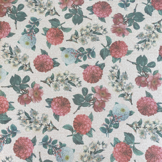 LAMINA- DECOSCRAPP-DECOUPAGE 30 X30 FLORES