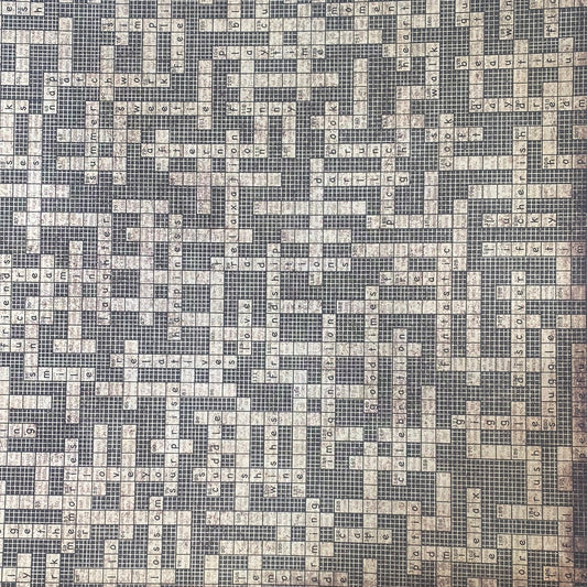 LAMINA- DECOSCRAPP-DECOUPAGE 30 x30 Letras Tipografía puzzle