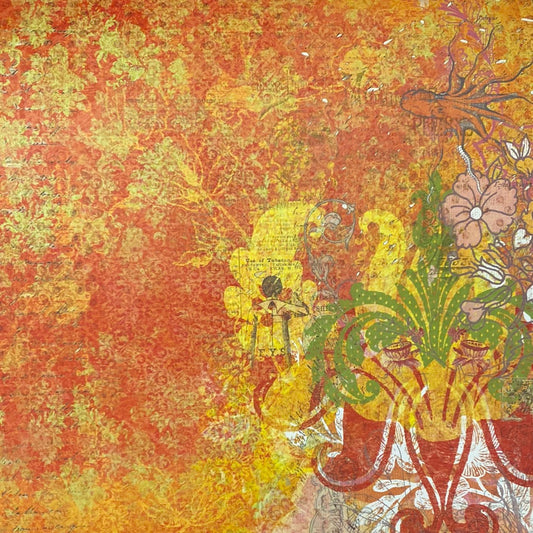 LAMINA DOBLE DECOSCRAPP-DECOUPAGE 30 x30 - FONDO DECORATIVO