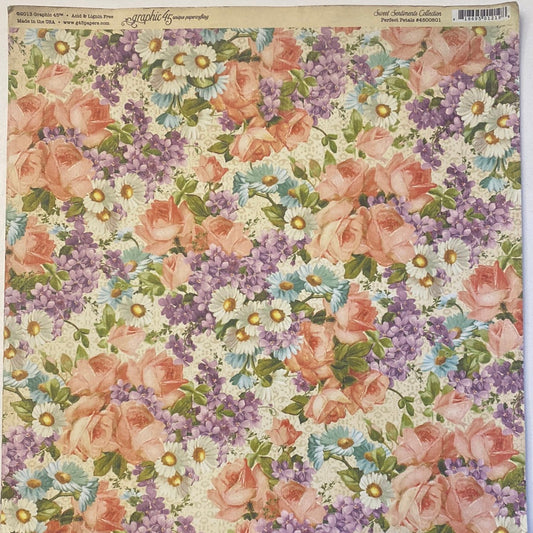 Lámina Graphic 45 Doble 30x30cm Scrapbooking USA - Sweet Sentiments Collection