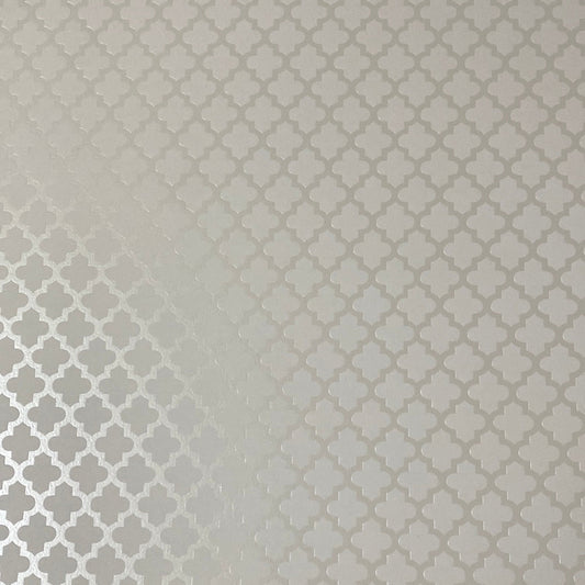 LAMINA DECOSCRAPP-DECOUPAGE 30 x30 METALIZADAS BLANCAS PLATEADAS