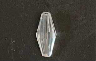 6 - PRISMAS CRISTALES TRANSPARENTES CANUTO 27,5 mm 10 U