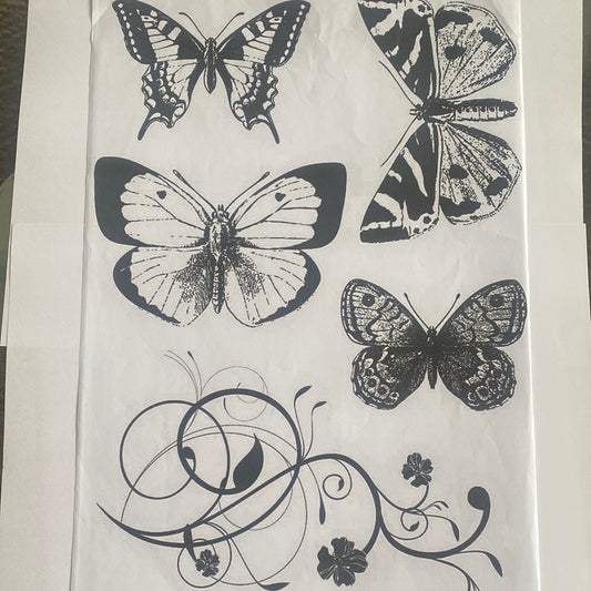 LAMINA PARA TRANSFERENCIA BLANCO Y NEGRO (20x25)