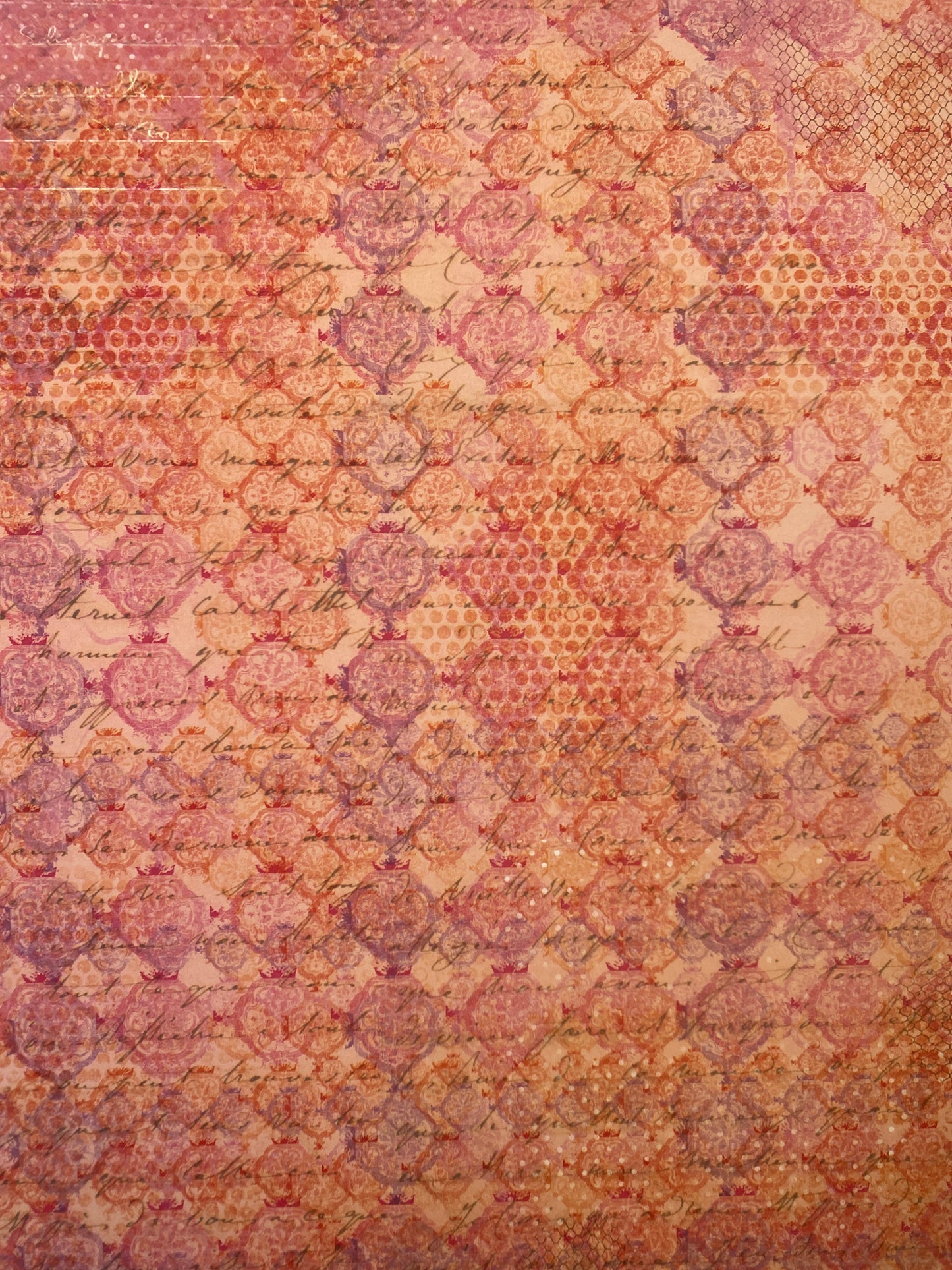 LAMINA DOBLE DECOSCRAPP-DECOUPAGE 30 x30 - FONDO DECORATIVO