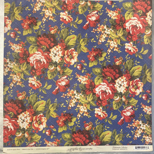 Lamina Graphic 45 Doble 30x30cm Scrapbooking USA - Fashionista Collection