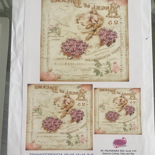 LAMINAS PARA TRANSFERENCIA (20x25) VINTAGE