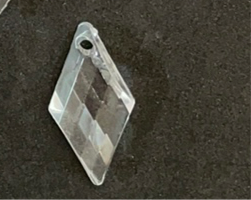 7- PRISMAS CRISTALES TRANSPARENTES 23mm 10 U