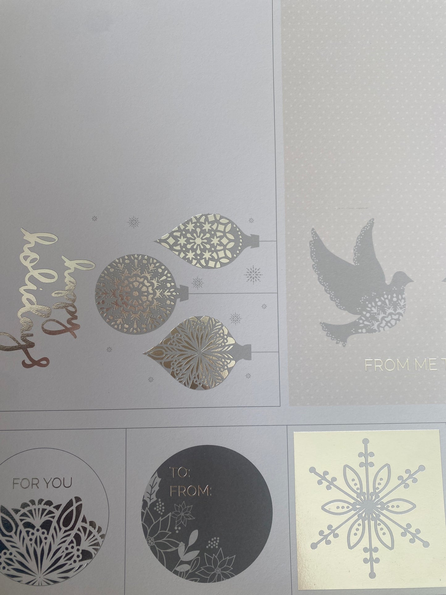 LAMINA DECOSCRAPP-DECOUPAGE 30 x30 -VARIAS CON APLICACIONES GLITER PLATA