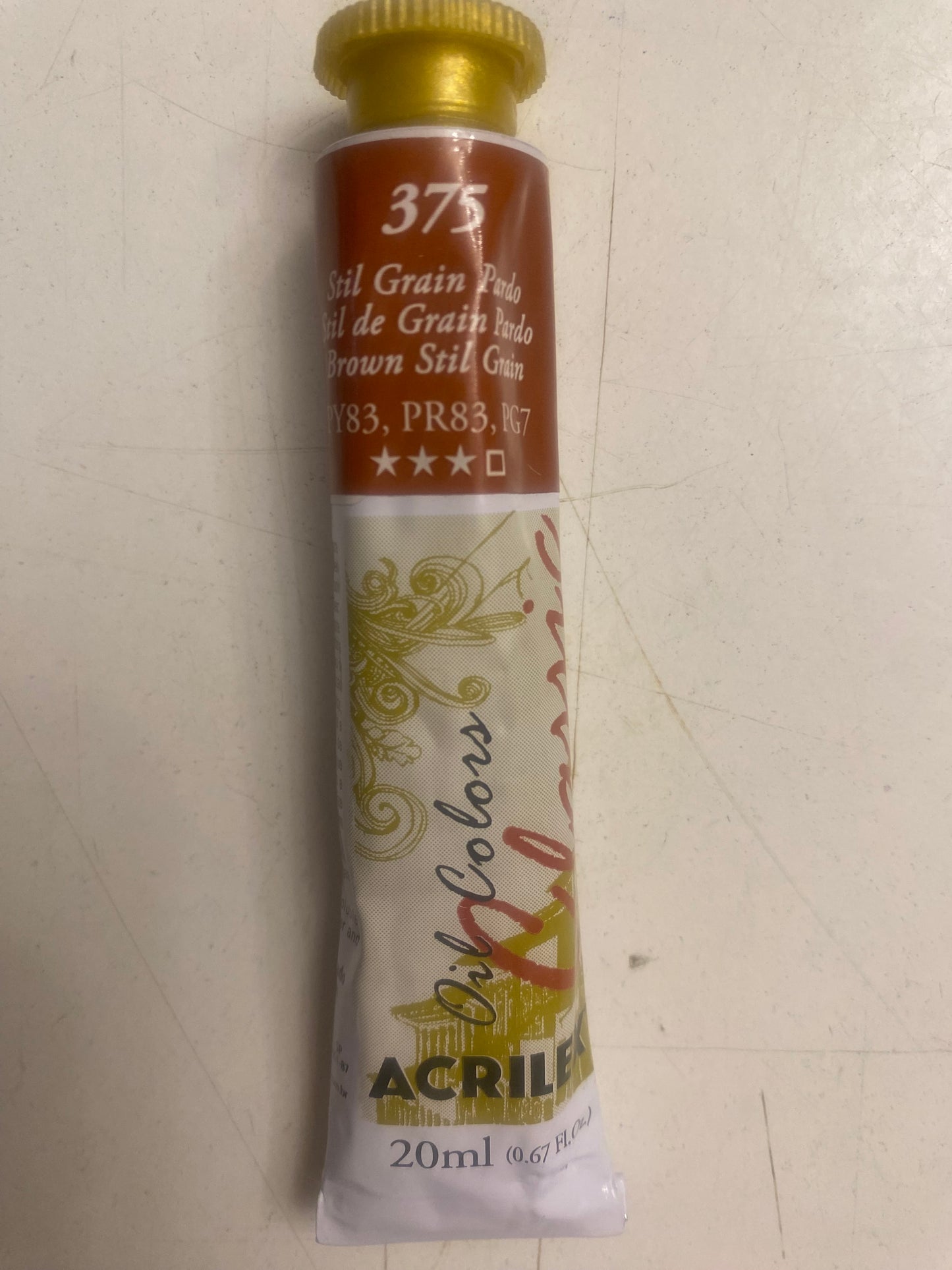 Oleo Acrilex 20 Ml STIL DE GRAIN PARDO 375 (CAFE)