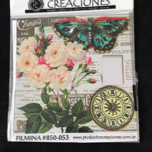 LAMINAS FILMINA O CRISTAL, n 53 medidas 14 x 14