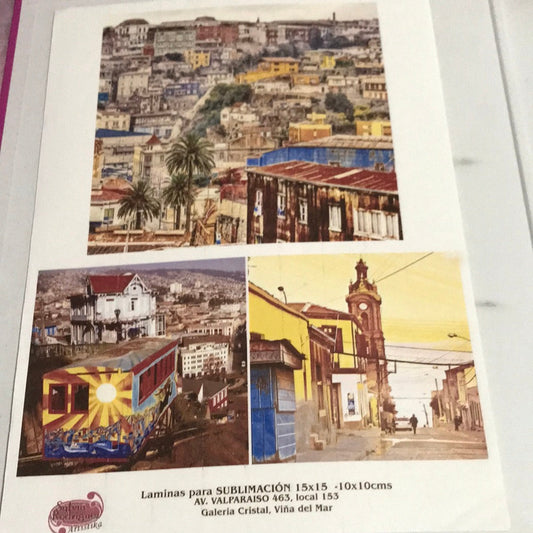 LÁMINA PARA SUBLIMACIÓN VALPARAISO