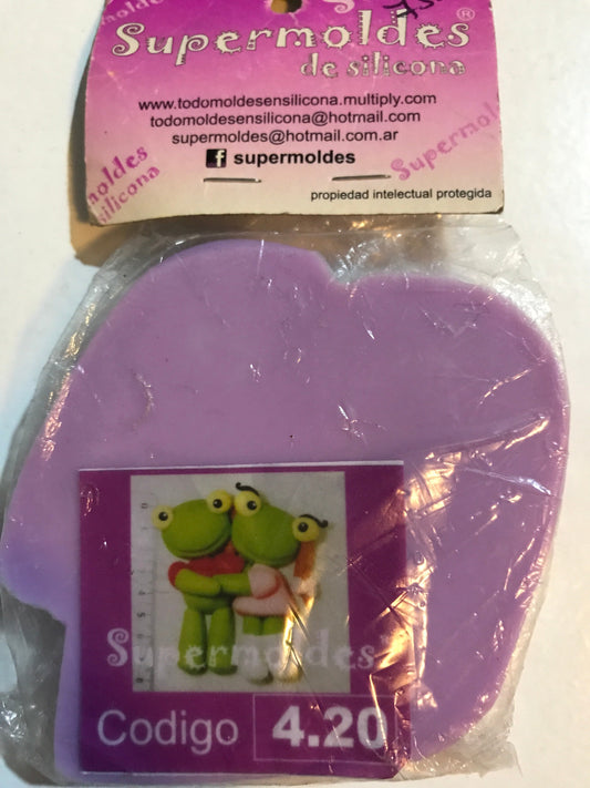 MOLDE SILICONA RANAS SUPERMOLDES