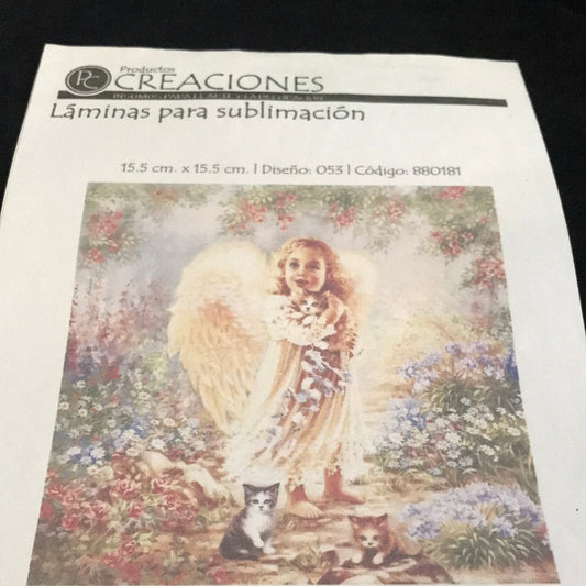 LÁMINA PARA SUBLIMACIÓN CREACIONES       15x 15