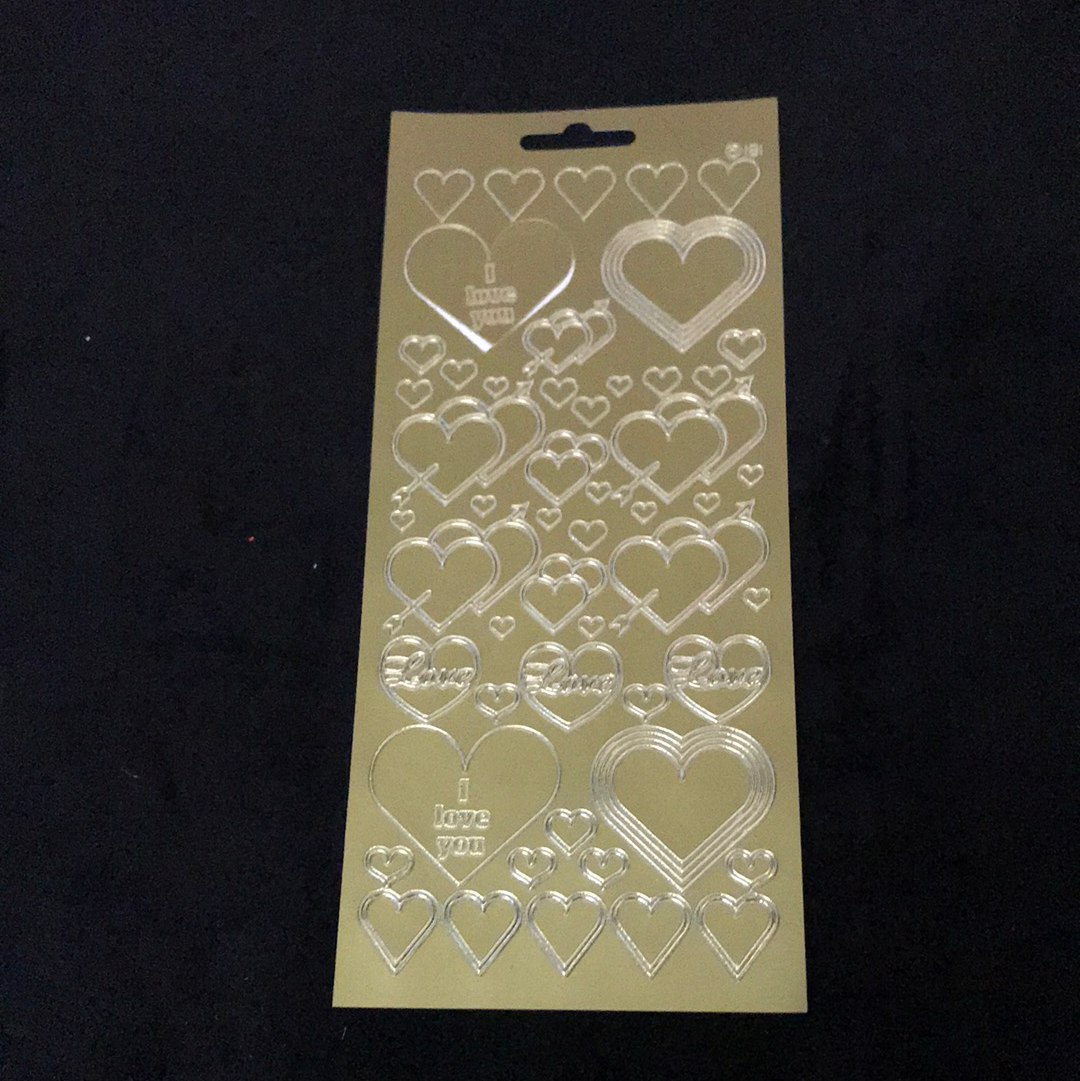 PEEL OFF ADHESIVO DORADOS Y PLATEADOS