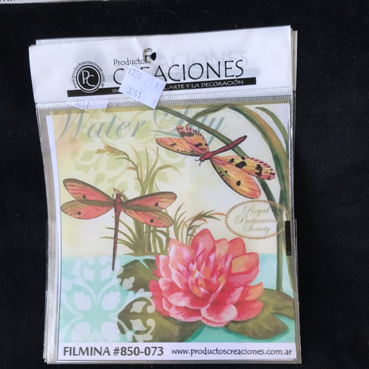 LAMINAS FILMINA O CRISTAL, n 73 medidas 14 x 14