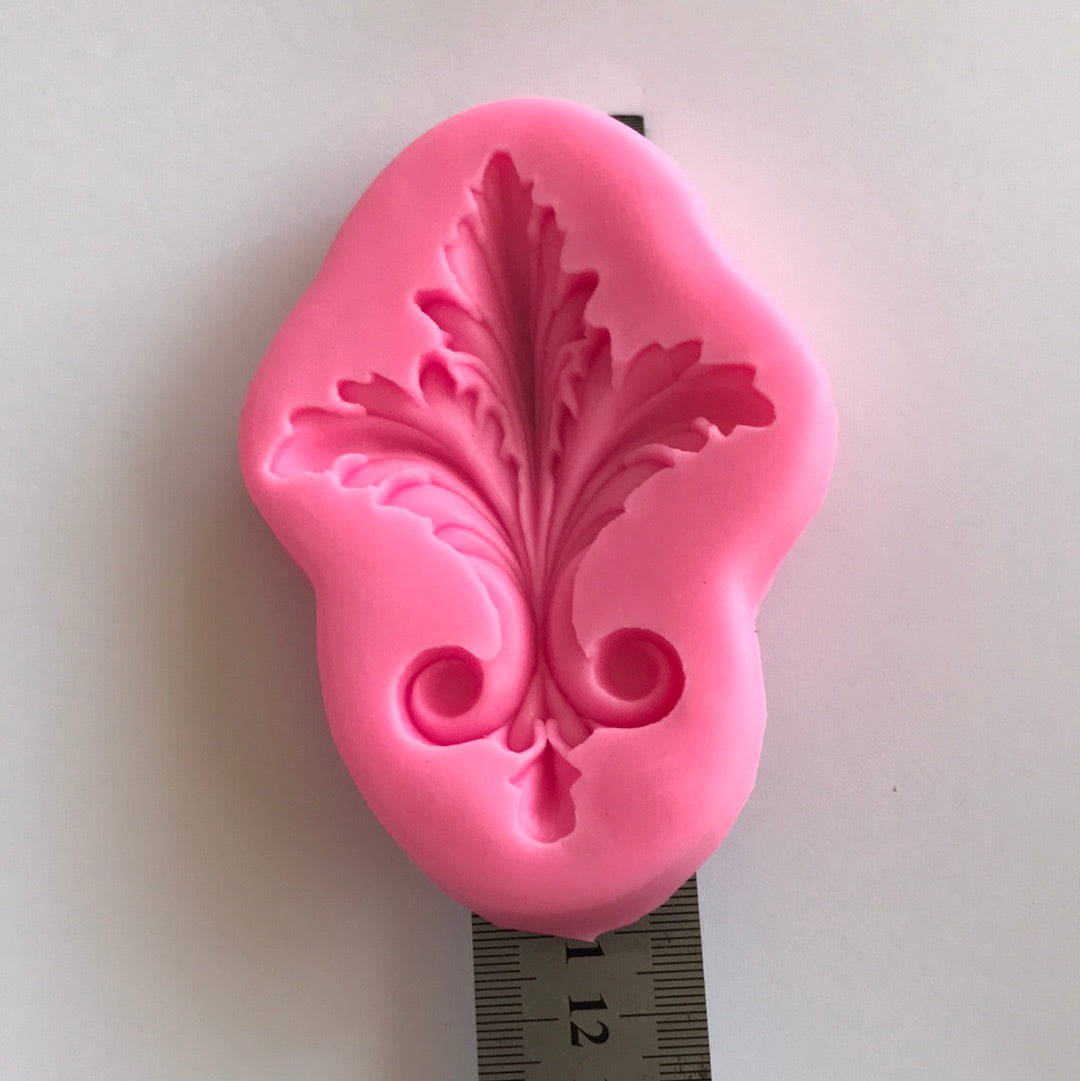 MOLDE SILICONA FLOR DE LIS GIGANTE(10cmx8cm)