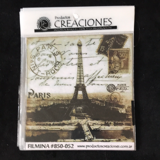 LAMINAS FILMINA O CRISTAL, n52 medidas 14 x 14