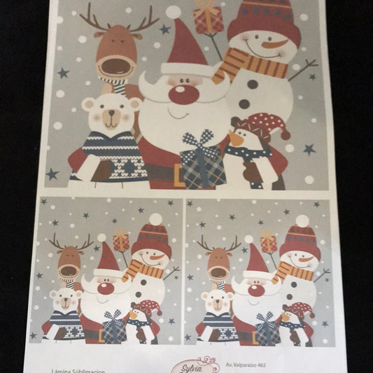 LAMINAS PARA SUBLIMAR 30 x 50 NAVIDAD