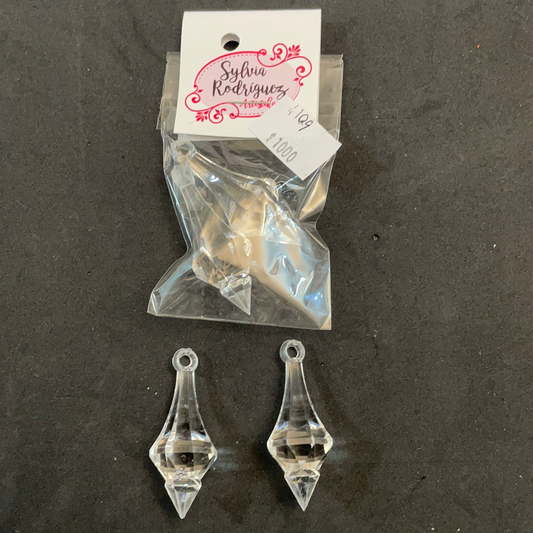 21-PRISMAS CRISTALES TRANSPARENTES 45 mm 2 U