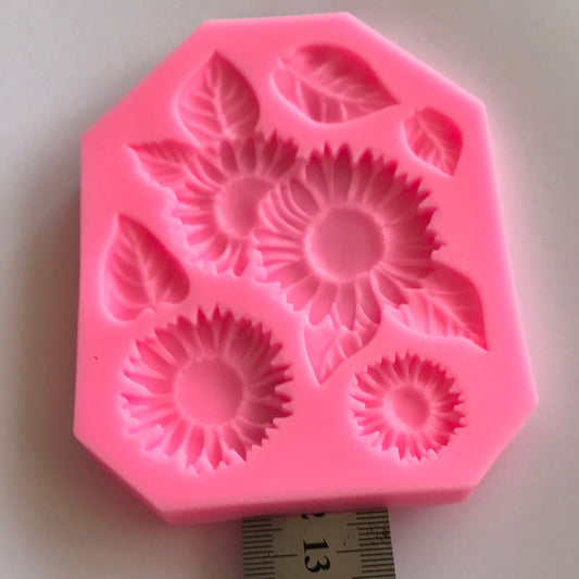 MOLDE SILICONA FLORES  MARGARITAS