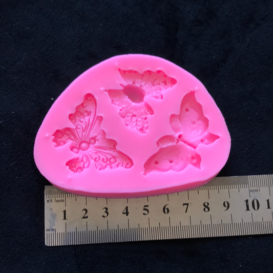 MOLDE SILICONA MARIPOSA x 4
