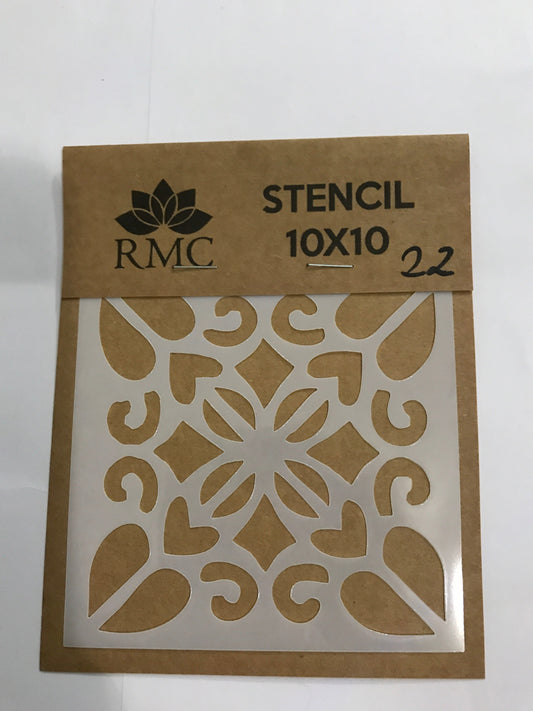 STENCIL CUADRADO 10X10 AZULEJOS