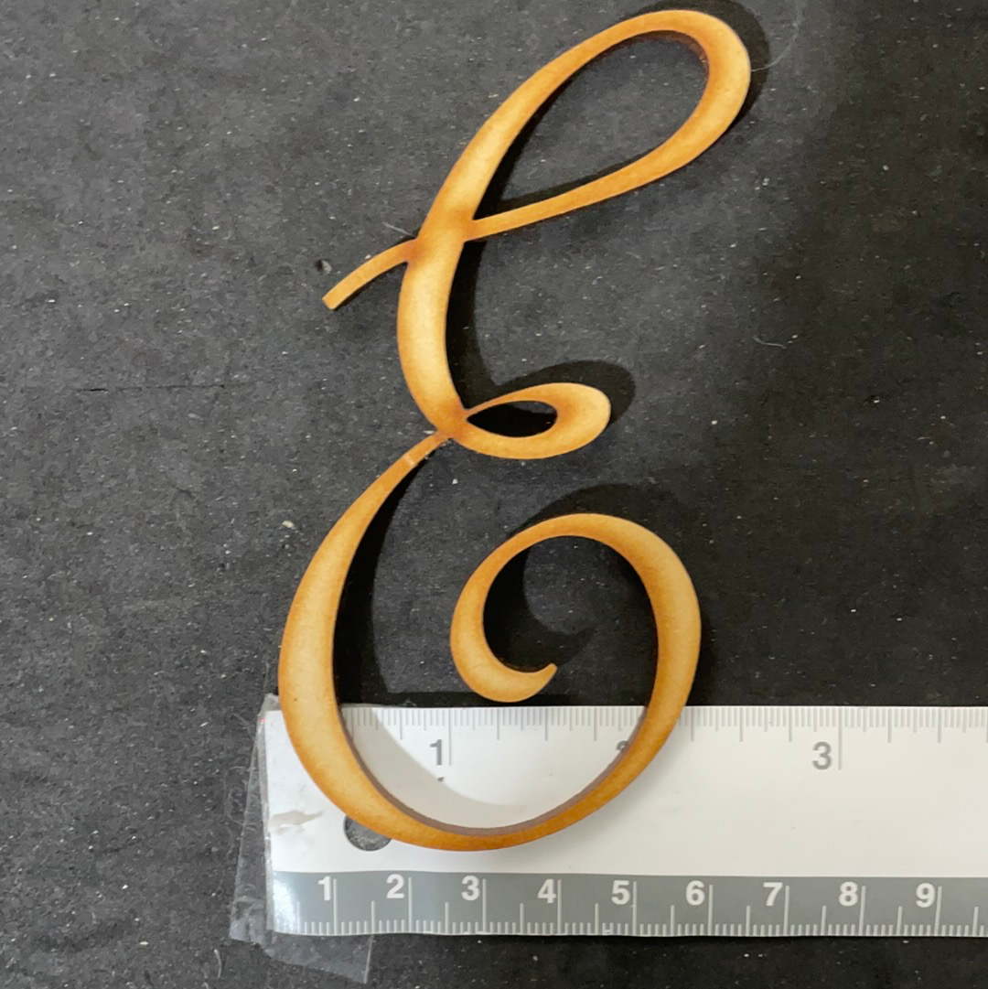 LETRAS GÓTICAS Y NÚMERO LÁSER 7cm