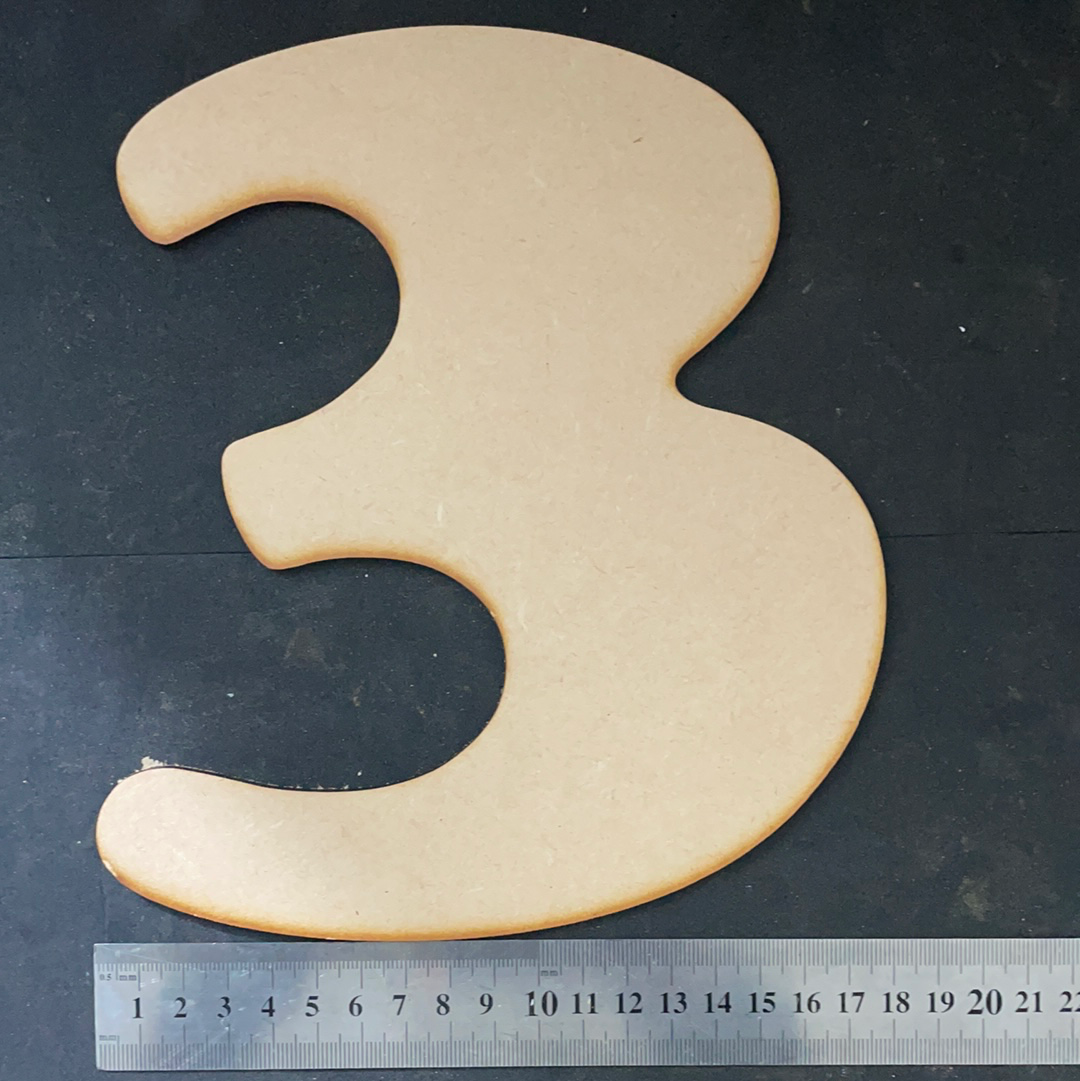 NÚMERO DE MADERA PARA LOGOTIPOS Y DECORACIÓN
