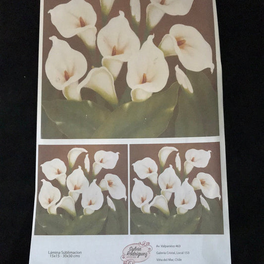LAMINAS PARA SUBLIMAR 35 x 54 FLORES