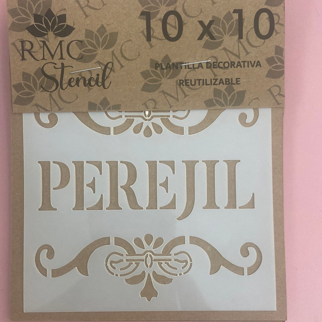 STENCIL CUADRADO 10X10 RMC PEREJIL